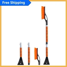 Lightweight 43" Snow Removal Set: Brush & Ice Scraper for SUVs & Trucks