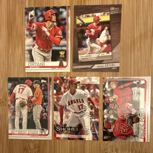 2019 Topps Shohei Ohtani 5 Card Lot Los Angeles Angels *READ DESCRIPTION