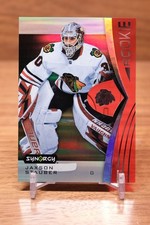 2023-24 UD Synergy Red Rookie Bounty #104 Jaxson Stauber - Chicago Blackhawks