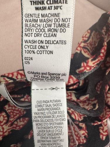 Marks & Spencer X Sienna Miller 100% Cotton Navy Sarong One Size BNWT M&S - Picture 8 of 8