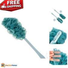 Soft Nylon Mesh Back Scrubber - Effortless Bathing with Long Handle Design
