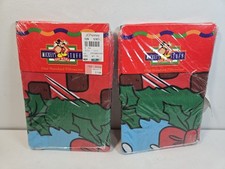 2 Nos Vtg Disney Mickey Mouse Christmas Pillow Case "Mickey's Stuff for kids"