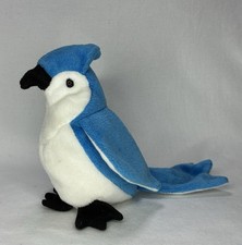 RARE Retired TY Beanie Baby "Rocket" Blue Jay 1998 MINT Condition Vintage Plush