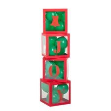 Fun Express Christmas Balloon Block Boxes - 4 Pc.