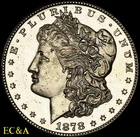 1878-S MORGAN SILVER DOLLAR DEEP PROOF-LIKE OBVERSE GEM (M276)