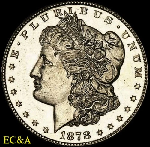 1878-S MORGAN SILVER DOLLAR DEEP PROOF-LIKE OBVERSE GEM (M276)