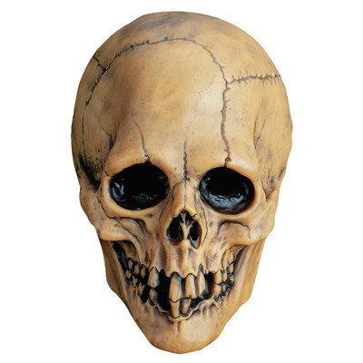 Mabry Monsters Aged Voodoo Skull Overhead Vinyl Mask - Morris Costumes