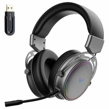 RAPOO VH800 Wireless Gaming Headphones RGB Bluetooth 5.2 2.4GHz USB-C Rechargeab