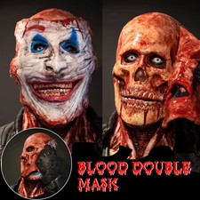 Ripped Mask Skull Head Gift Props Decoration Halloween Double-layer Cosplay