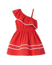 Janie And Jack Ruffle Shoulder Dress