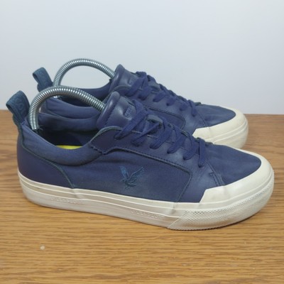 Lyle & Scott Schuhe Herren royalblau Canvas Turnschuhe - UK Größe 7 Turnschuhe gebraucht 