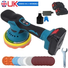 6" Cordless Car DA Polisher Dual Action Buffer Sander Polishing Machine Tool Kit