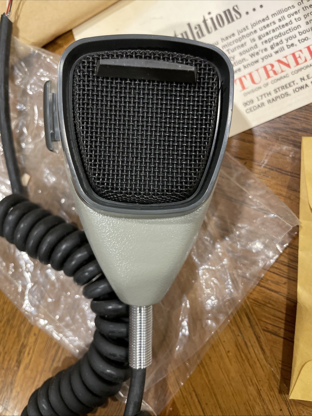 Turner Plus 3 -B Desktop Microphone 5 Pin Ham/Cb Radio Vintage Tested