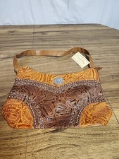 NWT Canyon Sky Purse Handbag Southwest Inspiration Faux Tooled Leather