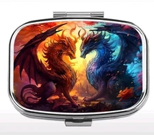 Dragon pill box medicine Trinket NEW Free Ship Stocking Stuffer 