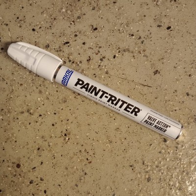 Markal White Paint Marker Valve Action Pen Liquid Paint 96820 Made In USA