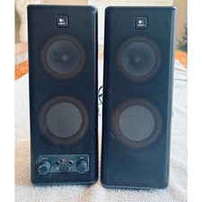 Logitech X-140 Computer Speakers S-0264A BLACK 3.5 mm WORKS