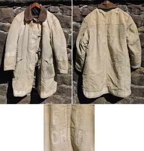 Vtg Fire Chief Turnout Coat Farmington CT Fire Dept - made in 1974?