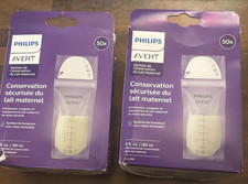 Philips Avent Breast Milk Storage Bags 6 oz 100 Count Twin Pack NIP
