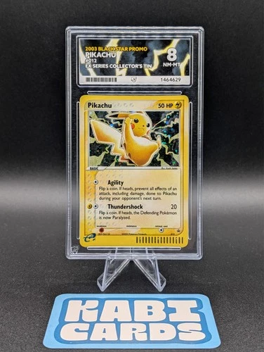 ACE 8 Pikachu 012 WOTC Black Star Promo 2003 Graded Card