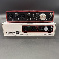 Focusrite Scarlett 2i4 2nd Gen USB Audio Interface MIDI Recording Interface