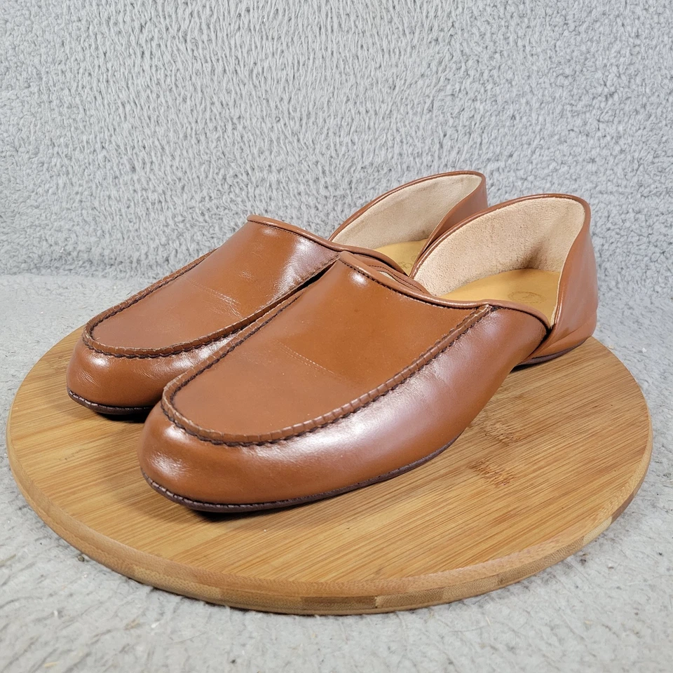 Zapatillas de cuero Cherokee House Shoes para hombre talla 12 M LB Evans Foto 2 de 4