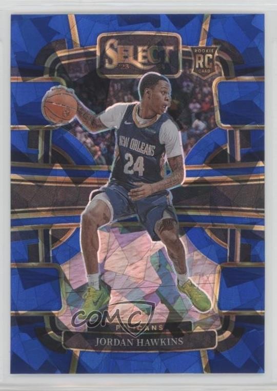 2023 Panini Select Concourse Blue Cracked Ice Prizm Jordan Hawkins Rookie RC 0w8