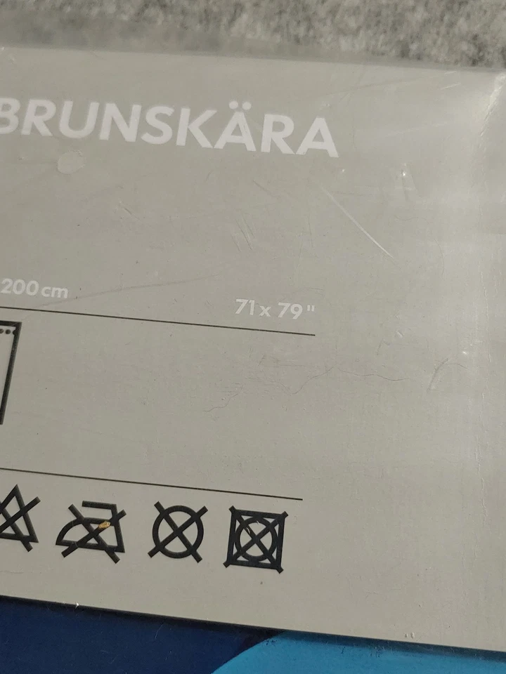 CORTINA DE CHUVEIRO IKEA BRUNSKARA Ponto Azul Geométrica Antiga 71" X 79" Maria Vinka 2003 - Imagem 4 de 4