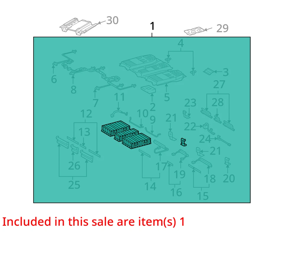 (LOCAL PICKUP ONLY) Battery Hybrid Battery Fits 09-10 HIGHLANDER 1680297 - Image 3 of 4