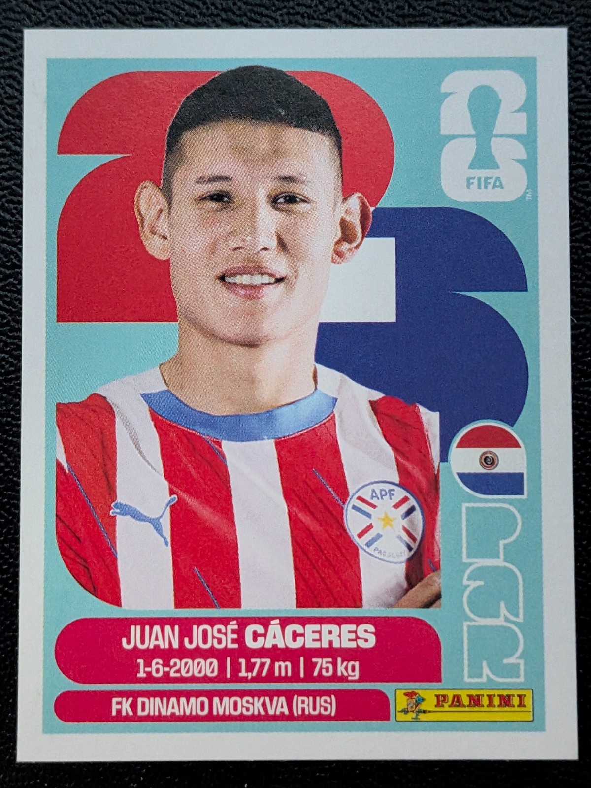 2026 Panini FIFA World Cup Stickers #PAR6 Juan José Cáceres