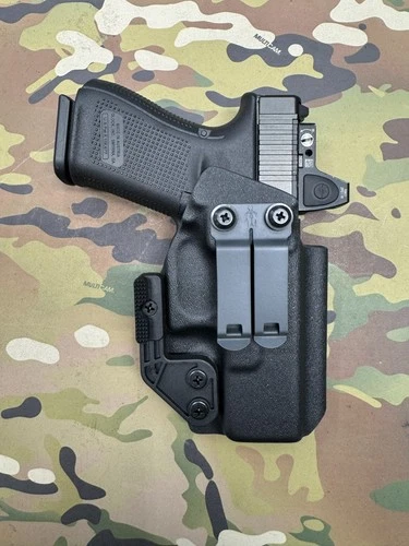 Black Kydex IWB CLAW Holster for Glock 19 GEN5 RMR Cut w/adj. Retention