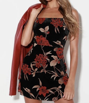NWT Lush Lady In Love Black Floral Semi-Formal Mini Dress- Size XS  - New!!