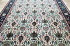 9X12 MASTERPIECE MINT 400KPSI HAND KNOTED VEGETABLE DYE TABRIZZ TURKISH WOOL RUG — photo 4
