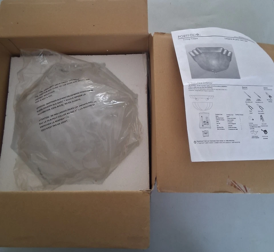 Lámpara de techo de montaje empotrado de níquel cepillado Portfolio Foto 2 de 3