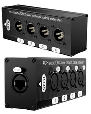XLR Snake, 4 Channel Multi Network 3-Pin XLR/DMX/AES-EBU to RJ45 Ethercon, Break