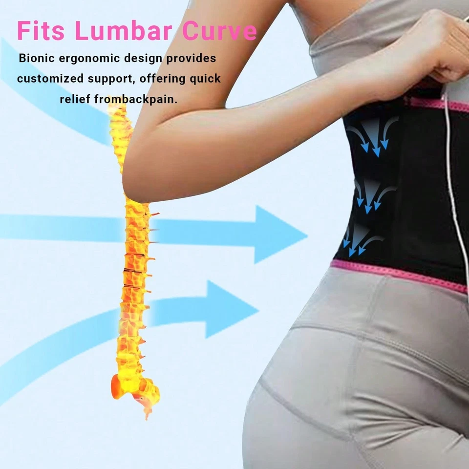 Cinturón de fitness premium para mejorar el sudor recortador de cintura para mujeres y hombres ajustable EE. UU. Foto 4 de 4