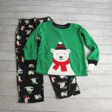 Carter's Fleece Pajama Set Youth Size 8 Polar Bear