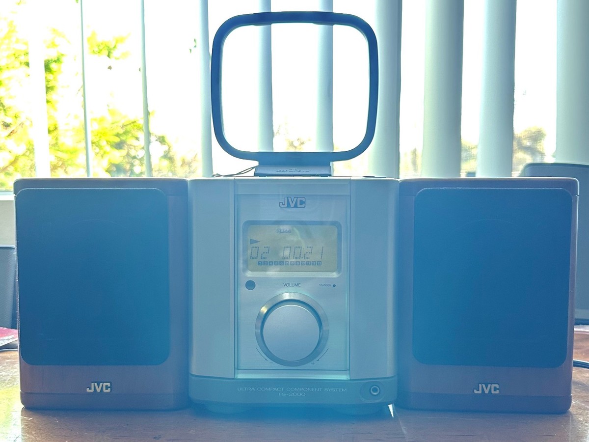 JVC 1997 AM/FM Radio Clock Compact Component Audio System FS