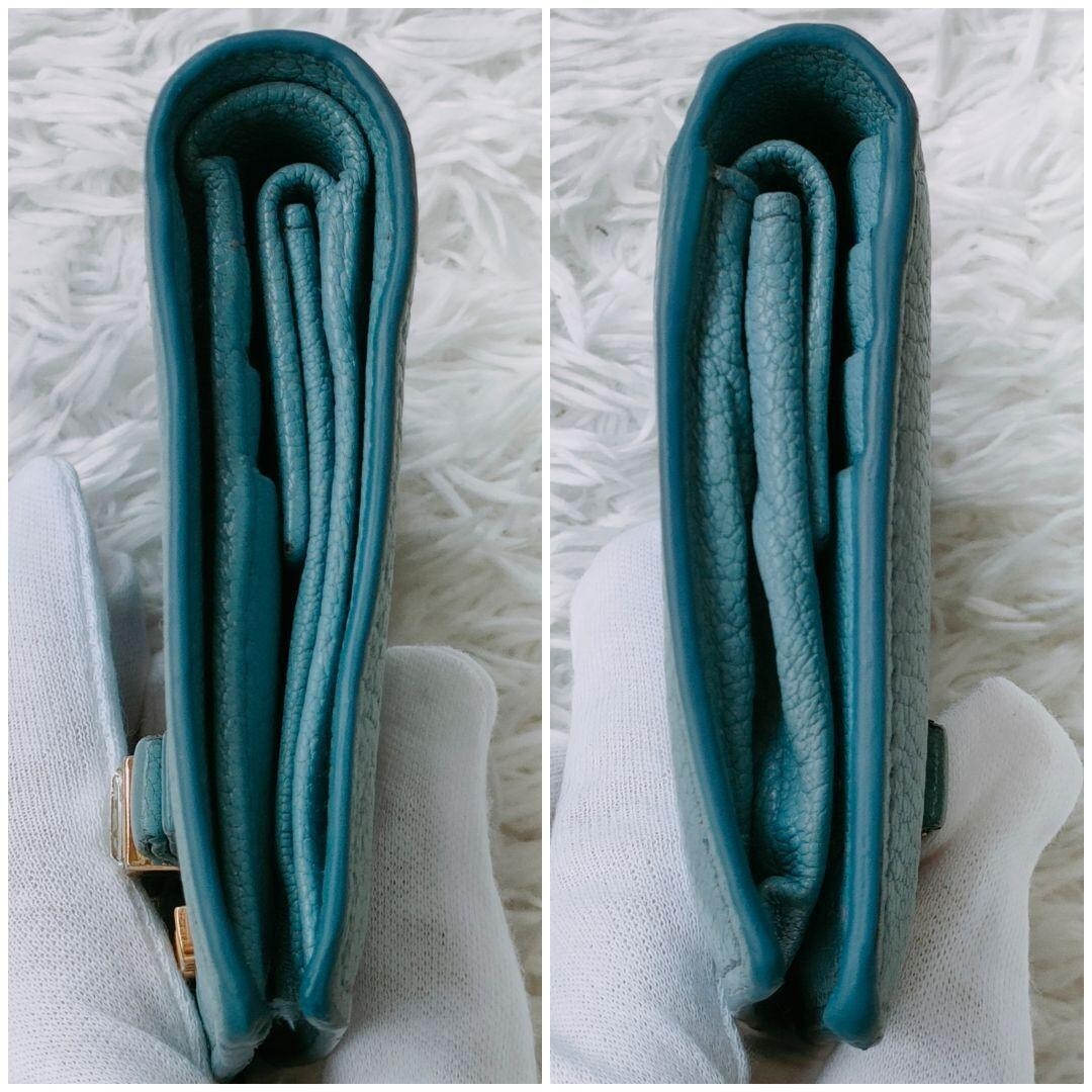 専用　Archive miu miu leather wallet navy Archive miu miu leather wallet navy