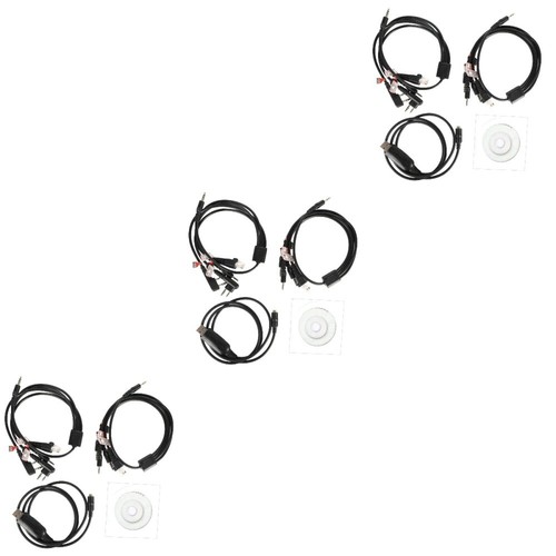 3 Sets Programming Line Cable for Transceiver Ham Portable Radio - Zdjęcie 9 z 12