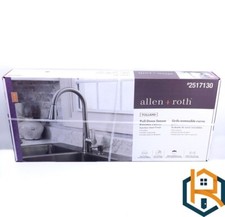 Allen Roth Tolland Stainless Steel Single Handle Pull-down Kitchen Faucet Soap
