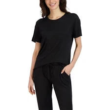 Live 2 Lounge Ladies' Essentials Lounge Set, Top/Cardigan/Pant, Black, Sml, NEW