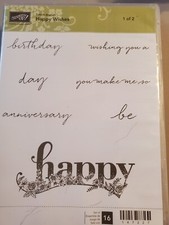 Stampin' Up - Happy Wishes Clear Stamp Set SAB Retired