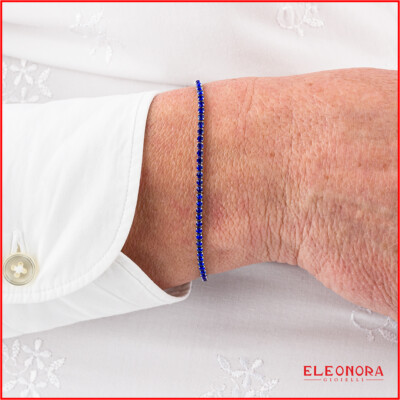 Bracciale Tennis in acciaio regolabile per uomo/donna Bracciale Tennis in acciaio regolabile per uomo/donna