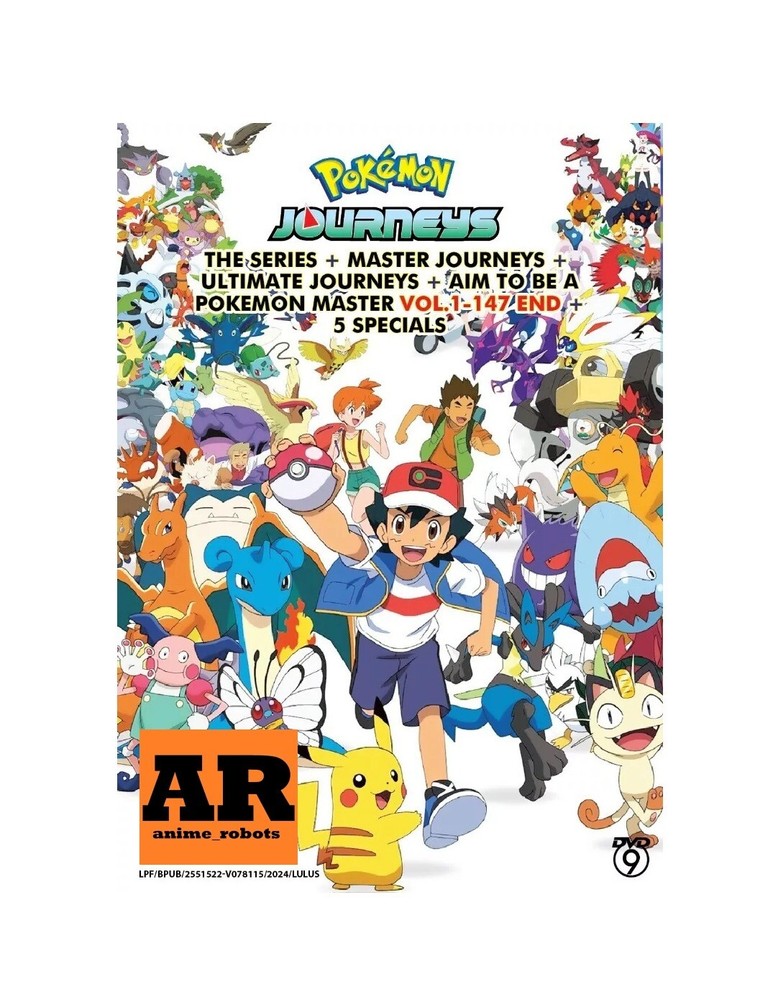 Pokemon Journeys+Master Journeys+Ultimate Journeys (1-147End+5 SP) Anime DVD