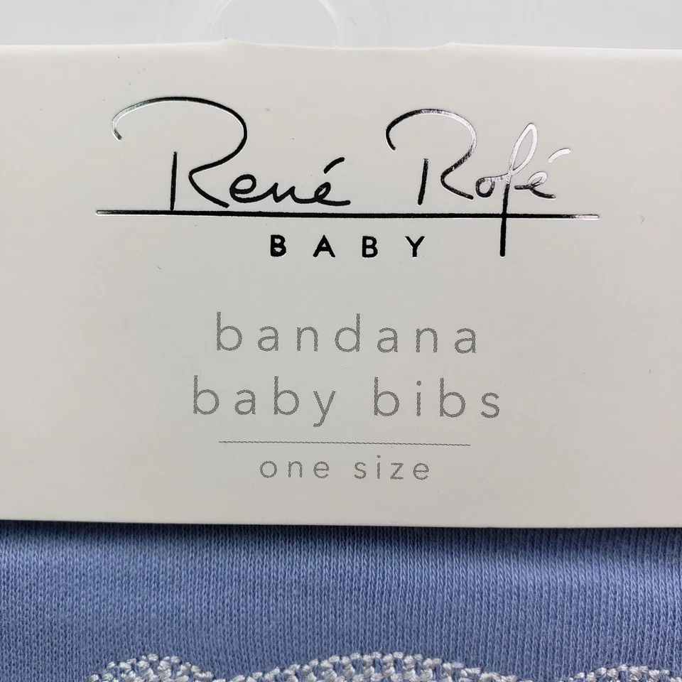 Rene Rofe Baby Säugling Baby Jungen Einheitsgröße Blaubär Umarmung Bandana Lätzchen 4 Stück - Bild 2 von 4