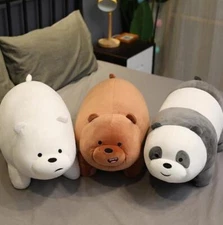 38cm Stuffed Soft Doll Gift Pillow Big Pand Bear Plush Toy Cartoon We Bare Bears