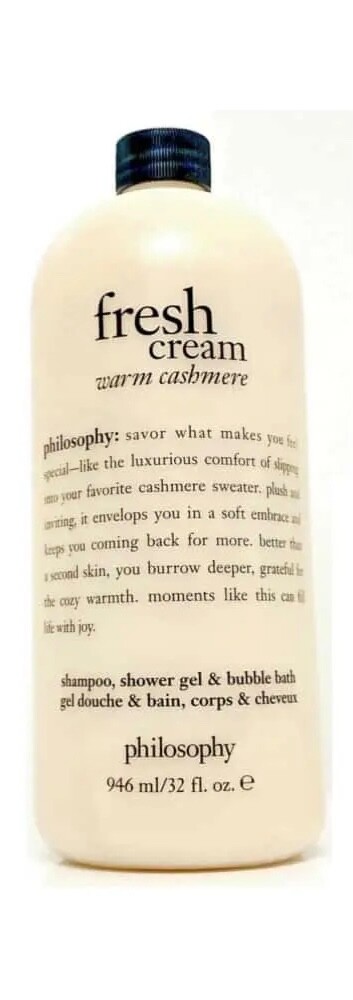 Philosophy Fresh Cream Warm Cashmere Shampoo Shower Gel 32 Oz New