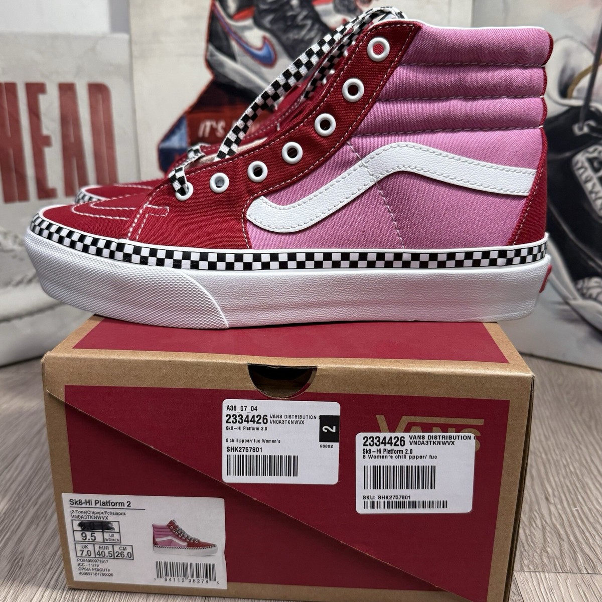 New Vans SK8-Hi Platform 2.0 “Chili Pepper – Fuchsia Pink New Vans SK8-Hi Platform 2.0 “Chili Pepper – Fuchsia Pink