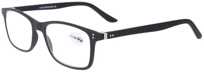 Moderne Fertiglesebrille / -hilfe mit Einstecketuibeutel Schwarz mit Blueblocker